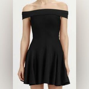 Halston heritage off shoulder dress